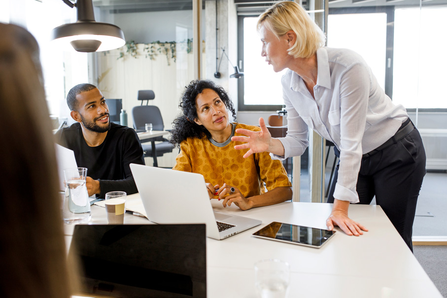 Business people having meeting