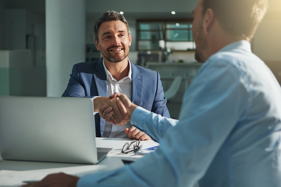 Dedicated partner hand-shake